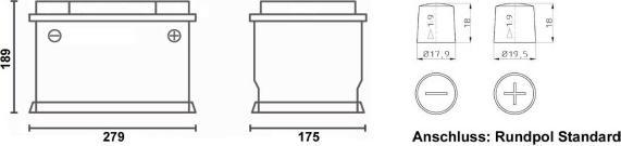 Image du produit Bulltron 12/105 polaire (12.80 V, 105 Ah)
