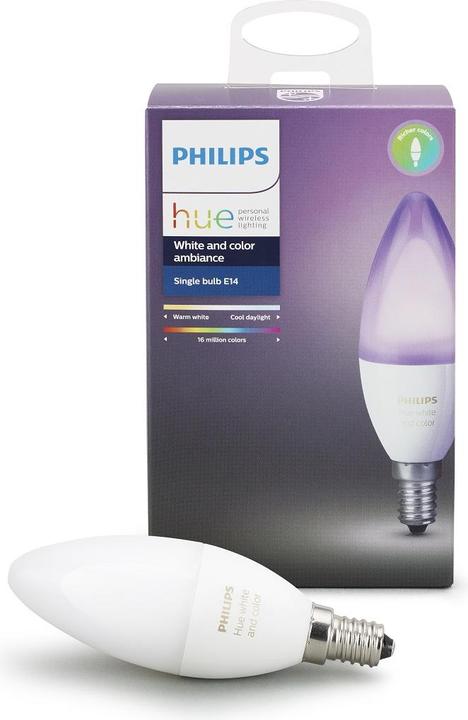 Produktbild Philips Hue White & Color Ambiance Erweiterung (E14, 6.50 W, 470 lm, 1 x, G)