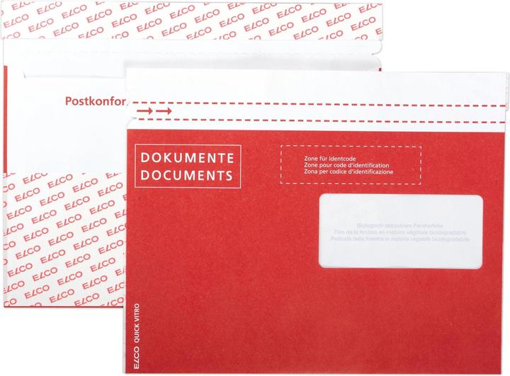 Actual product image Elco Quick Vitro Paper Document Pockets Documents/Documents post compliant (C5)