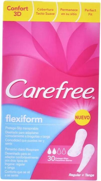 Carefree protector flexiform 30 uds (Slipeinlagen)