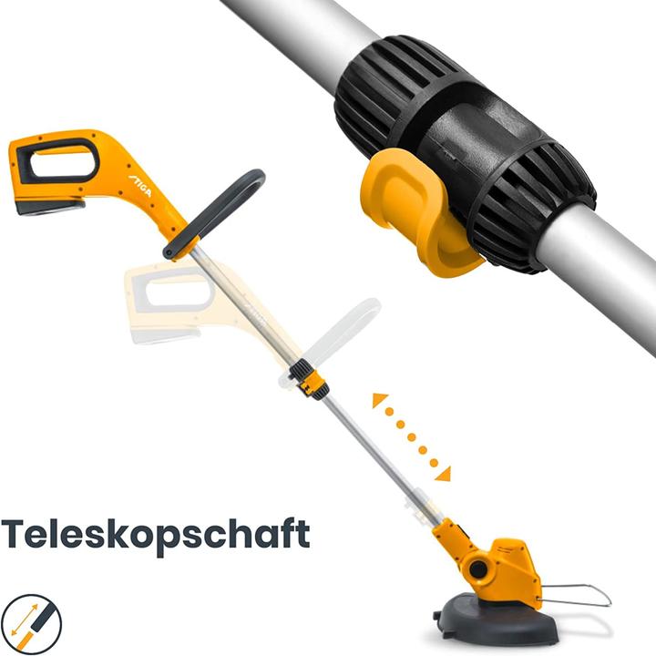 Actual product image Stiga GT 100e battery-powered lawn trimmer Soft grip, incl. battery, incl. charger 20V 2Ah Cutting width (Plastic knives)