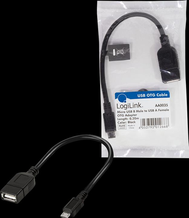 Actual product image LogiLink Usb-Otg (0.20 m, USB 2.0)