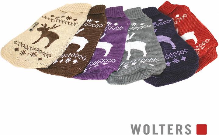 Produktbild Wolters Strickpullover Elch für Hunde- (30, Hundepullover)