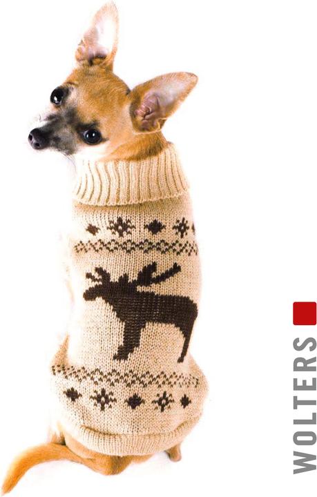 Produktbild Wolters Strickpullover Elch für Hunde- (30, Hundepullover)