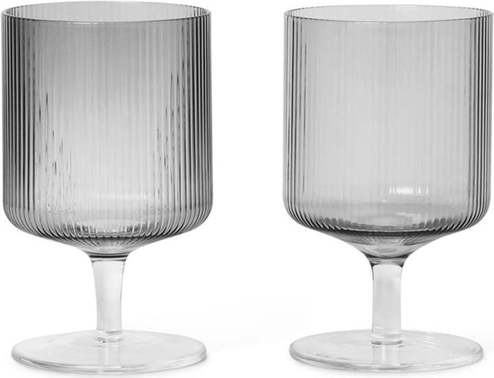 Produktbild Ferm Living Ripple (27 cl, 2 Gläser, Weissweingläser, Rotweingläser)