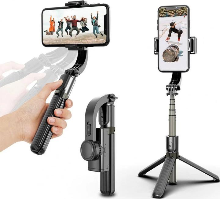Actual product image PhoneLook 3 in 1 Selfie Stick L08 Stablised Videos with Gimbal, Stand Tripod Bluetooth Remote Trigger