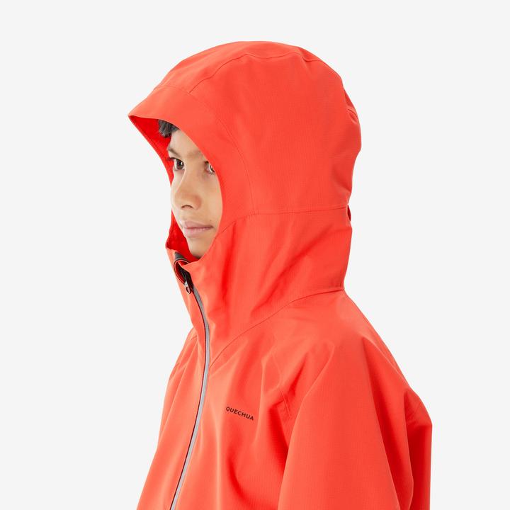 Actual product image Quechua Wanderjacke MH900 Kinder Gr. 122–170 wasserdicht Wandern orange