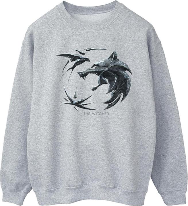 Netflix The Witcher Wolf Logo Sweatshirt (L)