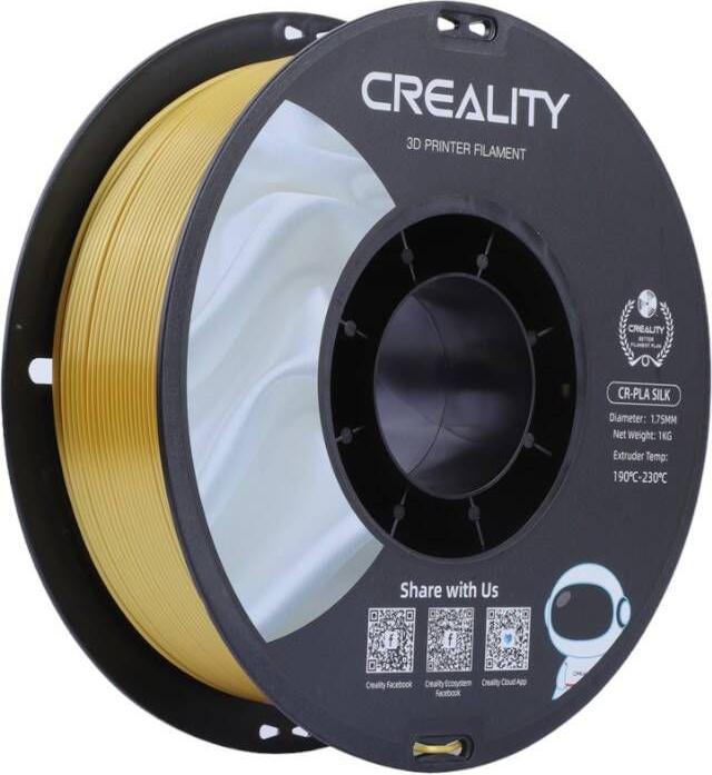 Actual product image Creality Silk Gold (PLA, 1.75 mm, 1000 g, Gold)