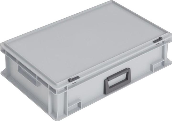 Produktbild Lockweiler Kunststoffkoffer L600xB400xH163 mm PP 1 Griff Schiebeverschluss grau 33 l (33 l)