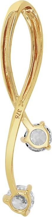 Immagine prodotto Amor Ciondolo Cupido da donna, oro 375, zirconi sintetici. (Oro 375, 9 ct)