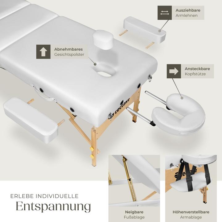 Actual product image tectake 3 Zonen Massageliege