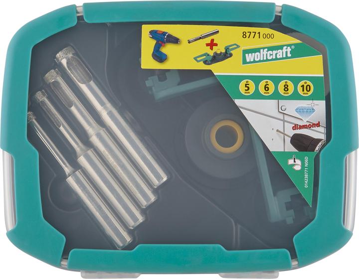 Produktbild wolfcraft wolfcraft 1 Diamant.-Bohrkronen-Set 5-tlg. ø5-10mm (10 Millimeter)