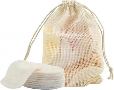 Image du produit Ecarla Tampons démaquillants réutilisables en bambou Ak01 - 6 pièces (Chiffons de nettoyage)