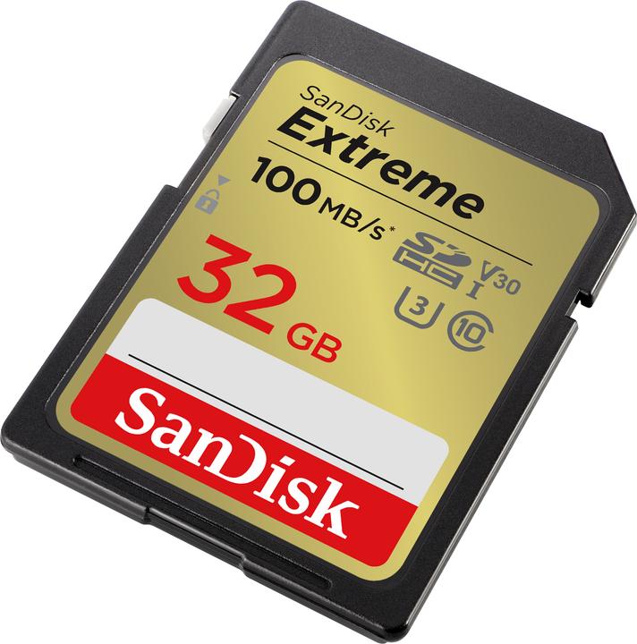 Actual product image SanDisk Extreme (32 GB, SDHC, U3, UHS-I)
