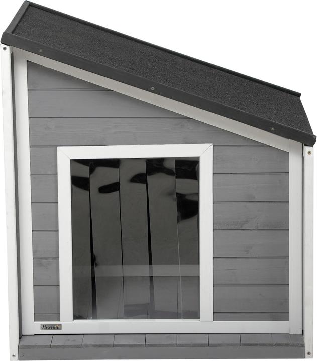 Actual product image PawHut Dog kennel with opening pitched asphalt roof (Dog house)