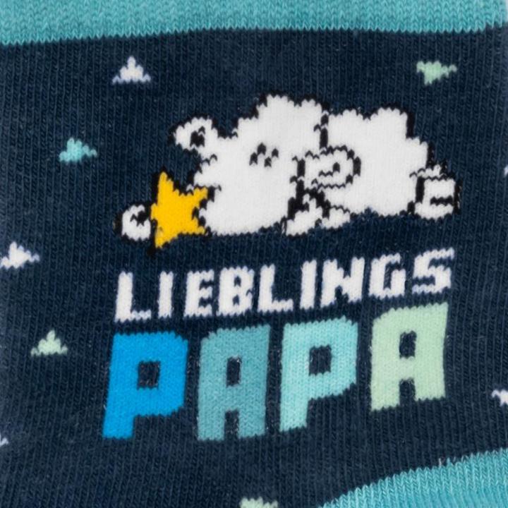 Immagine prodotto Sheepworld Zaubersocken Motiv "Lieblingspapa" (Confezione singola, 40 - 46)