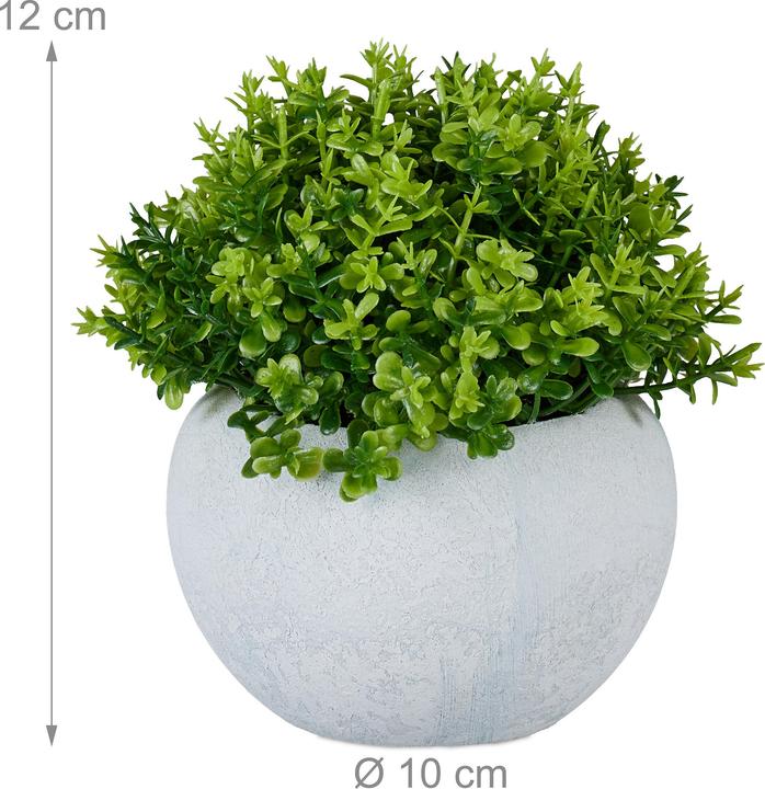 Actual product image Relaxdays Artificial plant set (12 cm)