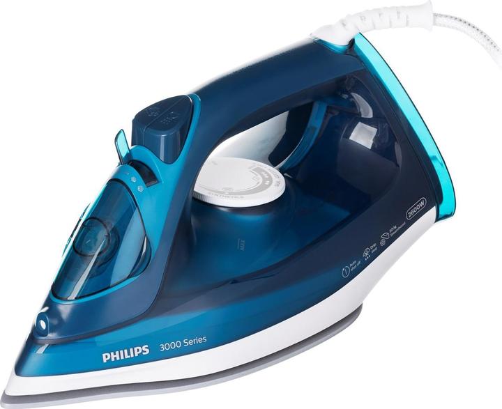 Actual product image Philips 3000 series DST3040/70 Steam iron Ceramic soleplate (2400 W, 200 g/min)