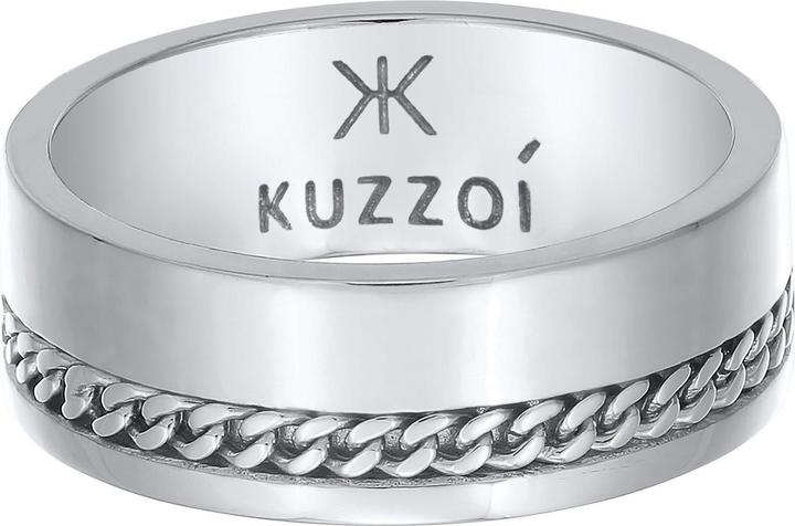 Immagine prodotto Kuzzoi Anello Anello a fascia maschile Catena grossa Argento 925 (66, 925 Argento)