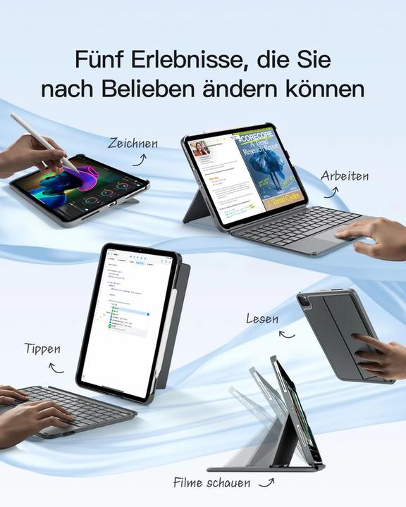 Actual product image Inateck Keyboard iPad 04122-11 gray (KB04122-11 gray) (DE)