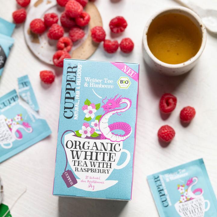 Actual product image Cupper White tea raspberry (34 g)