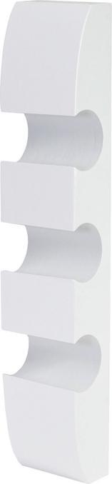 Produktbild Swisshandel24 Weinregal Colmar, Flaschenregal Wandregal Holz-Flaschenhalter, für 3 Flaschen 54x13x9cm weiss - 4323 (3 Fl.)