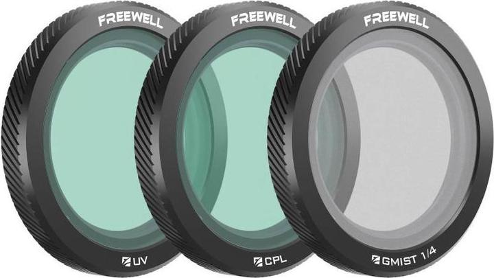 Freewell Neo Magnetic Filter Everyday - 3Pack (CPL, UV, Glow Mist 1/4) (Drohnen Filter, DJI Neo)