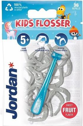 Actual product image Jordan Kids Flosser Dental floss for children 5+ 1pack-36pcs