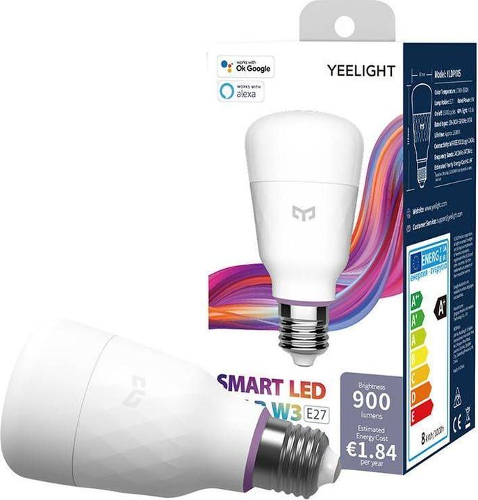 Actual product image Yeelight W3 E27 (YLDP005) (E27, 8 W, 900 lm, 1 x, F)