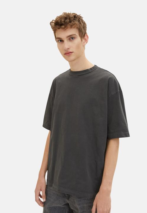 Actual product image Tom Tailor Shirt Oversized-T-Shirt mit Rundhalsausschnitt aus Baumwolljersey (L)