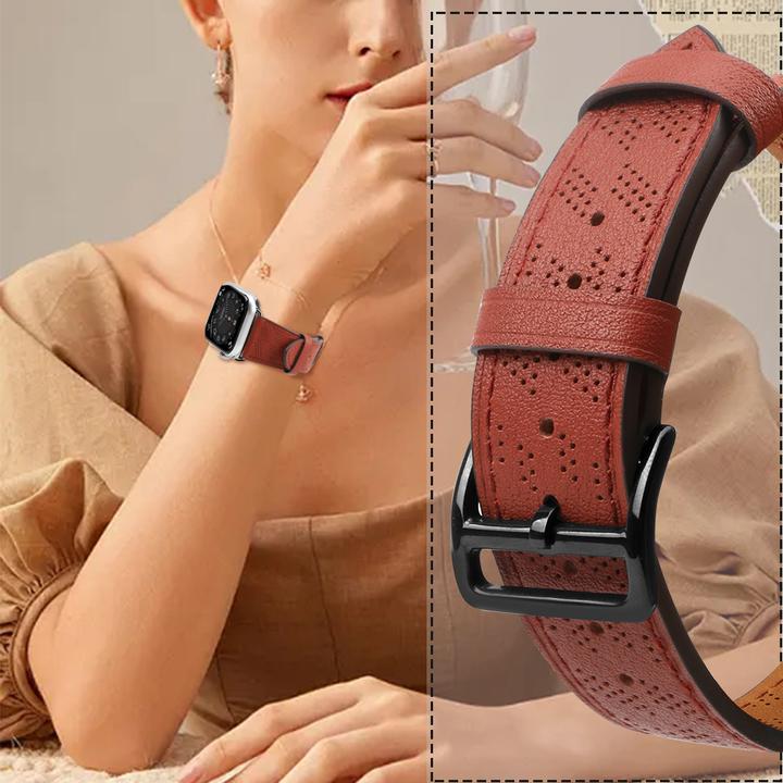 Image du produit Hurtel Bracelet en cuir Bracelet en cuir pour Apple Watch Ultra, SE, 8, 7, 6, 5, 4, 3, 2, 1 (49, 45, 44, (45 mm, 44 mm, 42 mm, 49 mm, Cuir véritable)