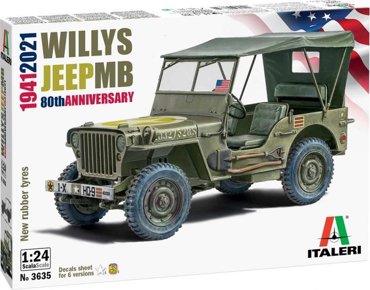Immagine prodotto 1:24 Willys Jeep MB "80° Anniversario
