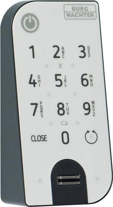 Actual product image Burg Wächter Keypad 7712 Fingerprint keypad anthracite/white (Fingerprint)