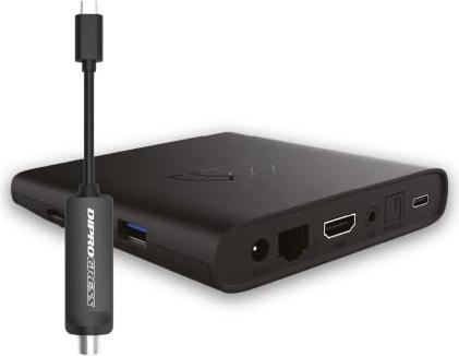 Actual product image Diprogress Decoder Dvbt-2 Android Google Certi Main 10 USB Video Ok Bonus TV