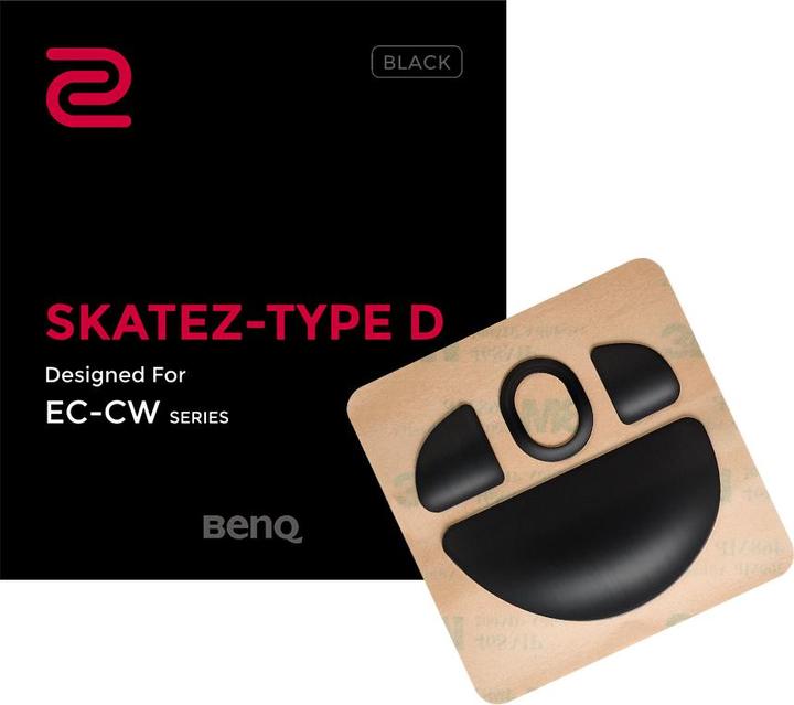 Image du produit BenQ Zowie Skatez type D noir pieds de souris pour souris série EC-CW, noir, 0,6 mm d'épaisseur