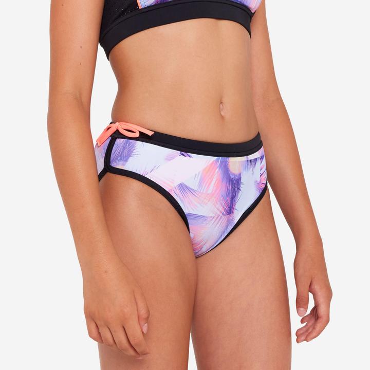 Produktbild Olaian Bikini-Hose Surfen Mädchen mit Kordel Mas rosa (140)