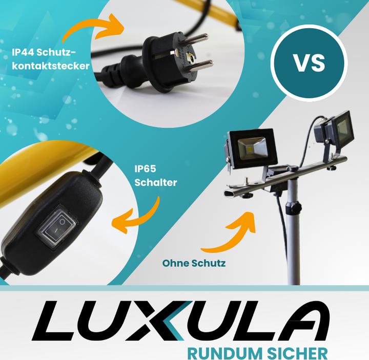 Actual product image Luxula LED construction spotlight with tripod (10000 lm, IP65)