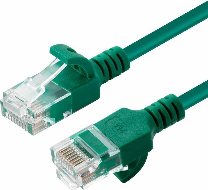 Produktbild MicroConnect U/UTP CAT6A Slim 5M Green (U/UTP, CAT6a, 5 m)
