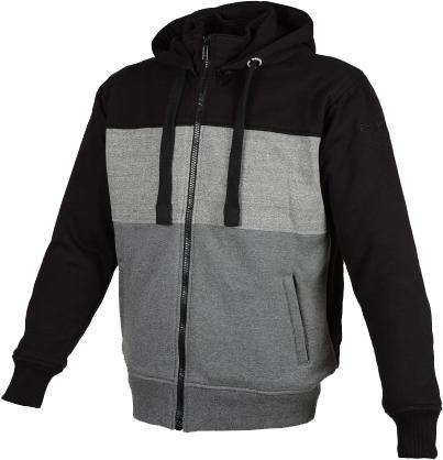 Booster TRIPLE Hoodie schwarz-grau L (L)
