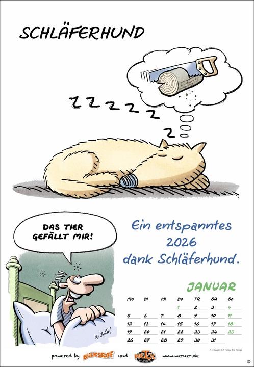 Produktbild Werner Kalender 2026 (Harter Einband, Deutsch)