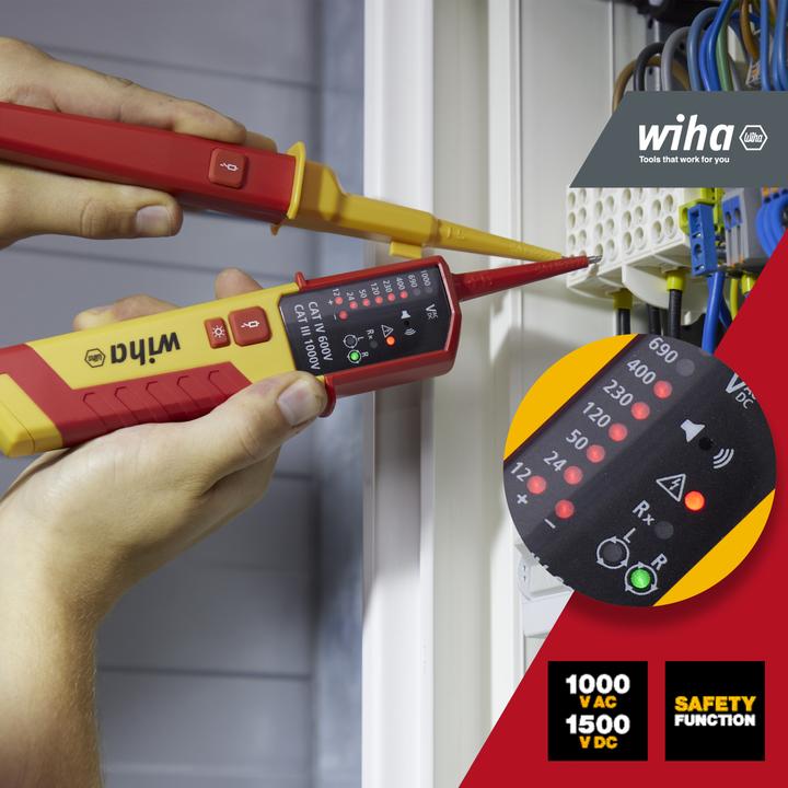 Actual product image Wiha Voltage and continuity tester (CAT IV 600V, CAT III)