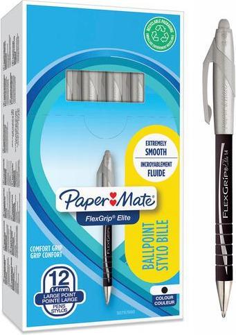 Produktbild Paper Mate Kugelschreiber FlexGrip Elite (Black, 1 x)