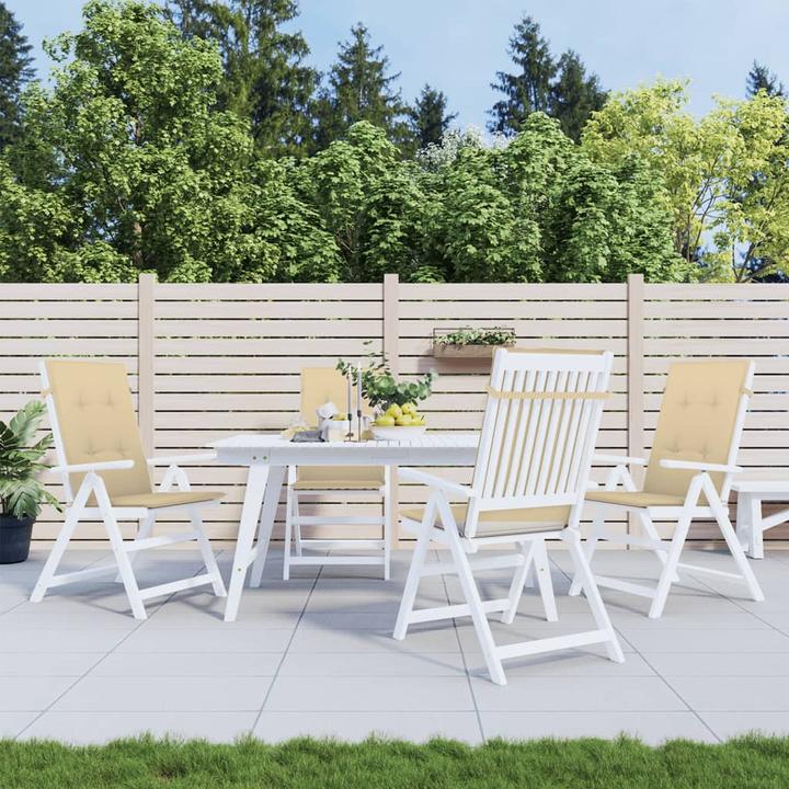 Immagine prodotto VidaXL Cuscini dello schienale alto 4 pezzi in tessuto (120 x 50 x 4 cm)