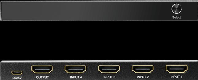 Image du produit LogiLink Commutateur HDMI, 4x1 ports, 4K/60 Hz, HDCP, HDR, CEC, RC