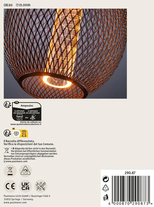 Actual product image Paulmann Metallic Glow Globe (E27, 4.20 W, 200 lm, 1 x)