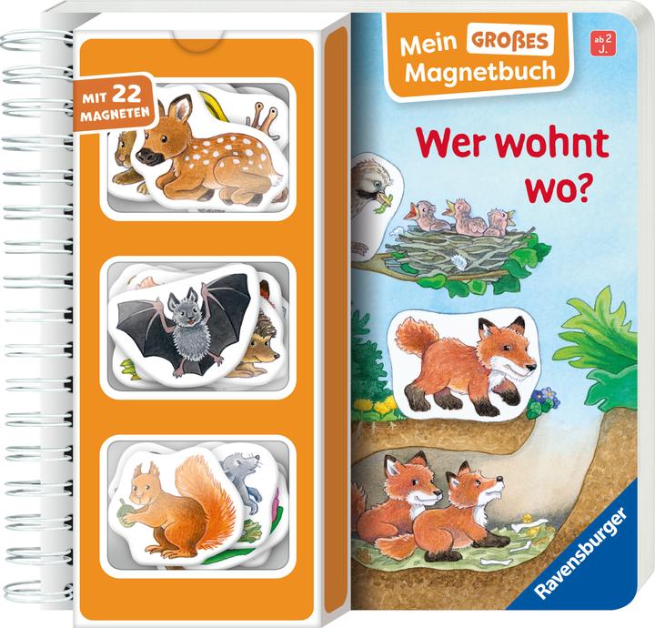 Ravensburger Mein grosses Magnetbuch: Wer wohnt wo? (Allemand)