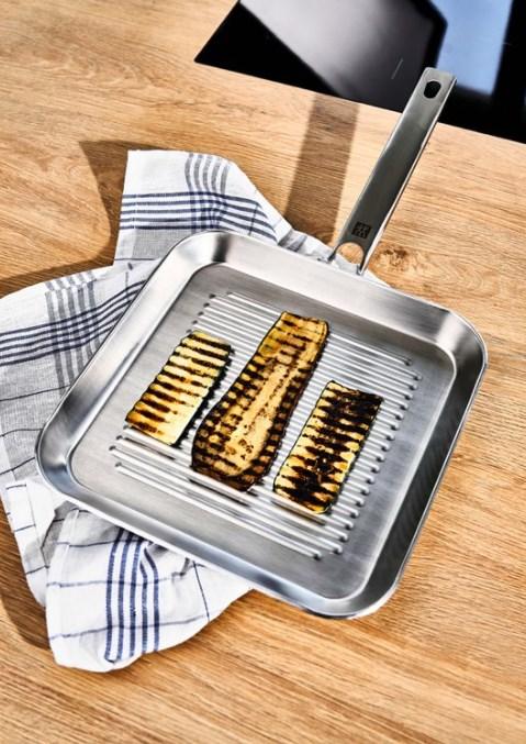 Produktbild Zwilling Grillpfanne unbeschichtet (24 cm, Grillpfanne, Edelstahl)