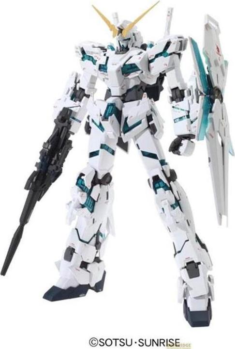 Actual product image Bandai High Grade Full Armor Unicorn Gundam Destroy Mode 1:144 Model Kit