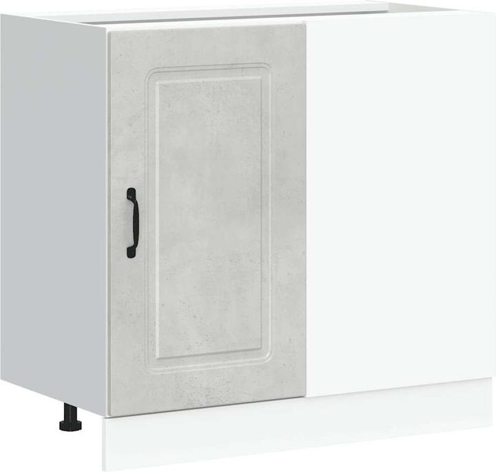 Image du produit VidaXL Élément bas de cuisine Kalmar Gris béton Bois composite Élément bas d'évier (86 x 46 x 81,5 cm)